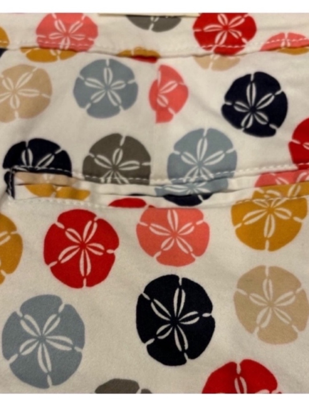 reCreation NEW Sand Dollar Print Multicolor Shorts Womens 14 Beach Summer Vacay - Picture 7 of 14